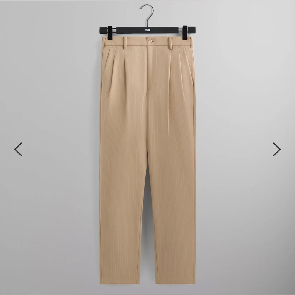 Kith Men's Khaki Pleated Pants